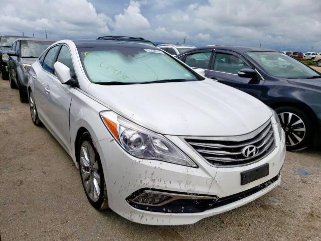 KMHFH4JG9FA449973 - 2015 HYUNDAI AZERA LIMI WHITE photo 1