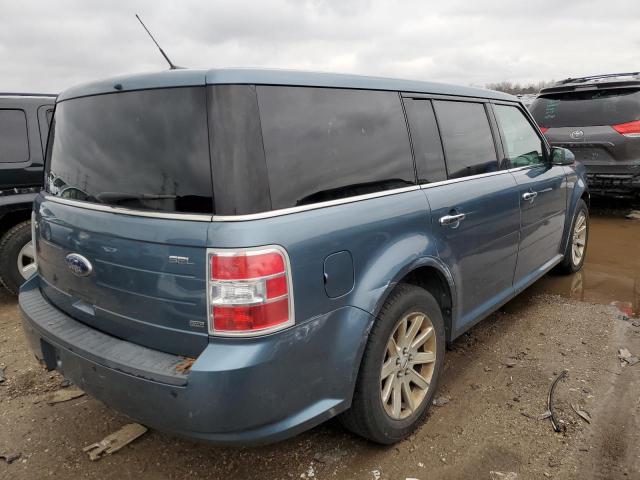 2FMHK6CC1ABB28992 - 2010 FORD FLEX BLUE photo 3