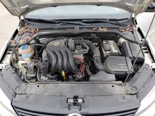 3VW2K7AJ4BM337383 - 2011 VOLKSWAGEN JETTA BASE SILVER photo 11