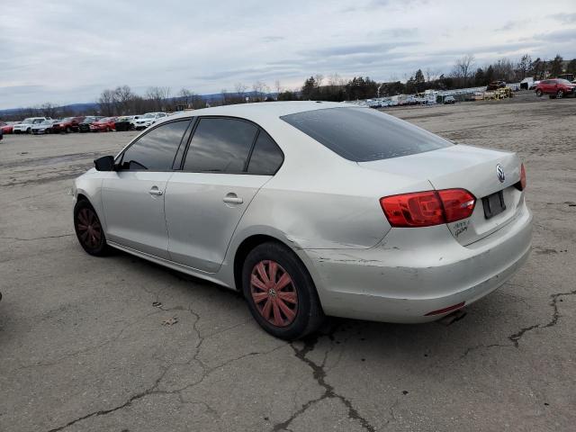 3VW2K7AJ4BM337383 - 2011 VOLKSWAGEN JETTA BASE SILVER photo 2
