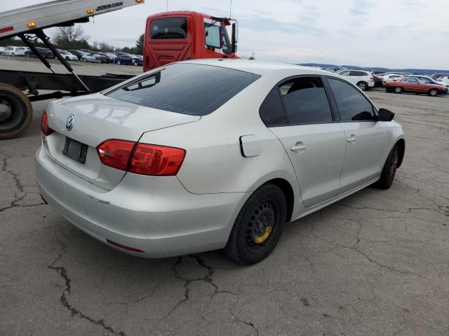 3VW2K7AJ4BM337383 - 2011 VOLKSWAGEN JETTA BASE SILVER photo 3