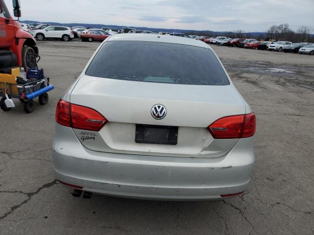 3VW2K7AJ4BM337383 - 2011 VOLKSWAGEN JETTA BASE SILVER photo 6