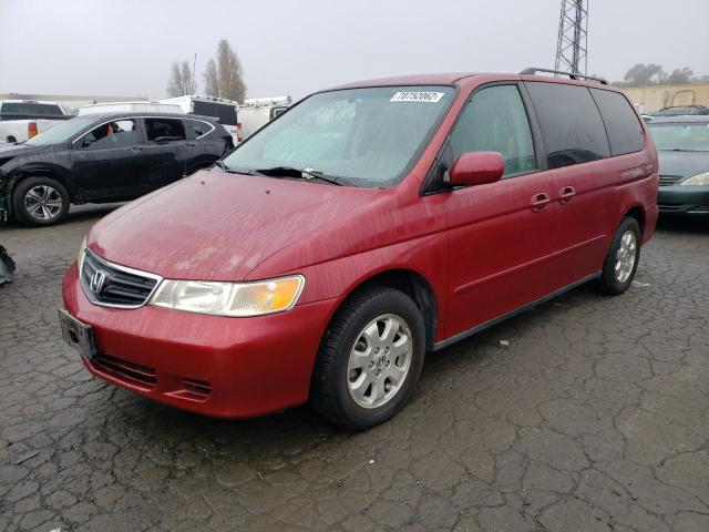 5FNRL18772B047911 - 2002 HONDA ODYSSEY EX RED photo 1