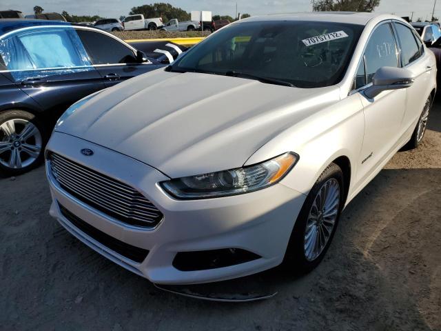 3FA6P0RU0ER350270 - 2014 FORD FUSION TIT WHITE photo 1