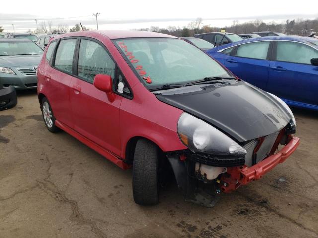 JHMGD38647S035652 - 2007 HONDA FIT S RED photo 4