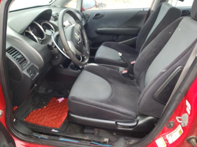 JHMGD38647S035652 - 2007 HONDA FIT S RED photo 7