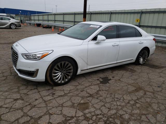 KMHG54JH9JU047495 - 2018 GENESIS G90 ULTIMA WHITE photo 1