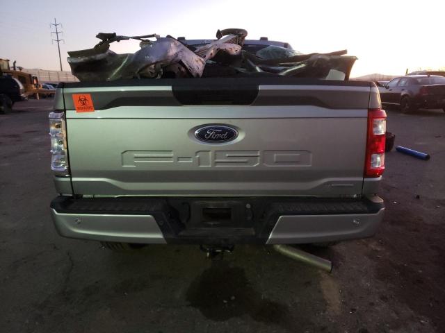 1FTEW1EP6NKD22525 - 2022 FORD F150 SUPER SILVER photo 6