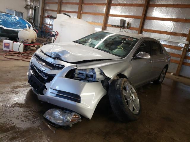 1G1ZC5E09CF195613 - 2012 CHEVROLET MALIBU 1LT ვერცხლისფერი ფოტო 2