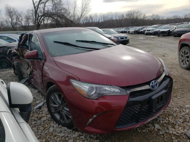 4T1BD1FK0GU183331 - 2016 TOYOTA CAMRY HYBR RED photo 1