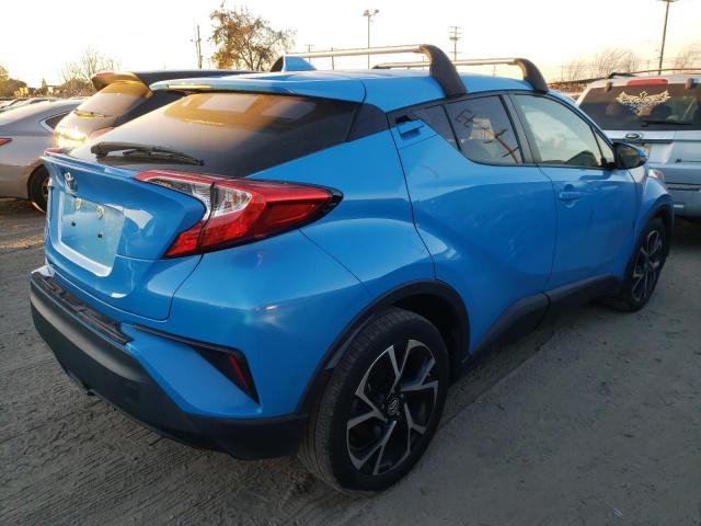 JTNKHMBX8K1031427 - 2019 TOYOTA C-HR XLE BLUE photo 3