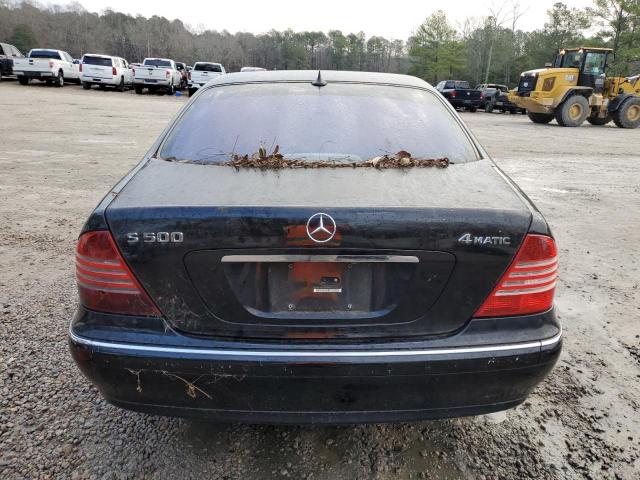 WDBNG84J43A346410 - 2003 MERCEDES-BENZ S 500 4MAT BLACK photo 6