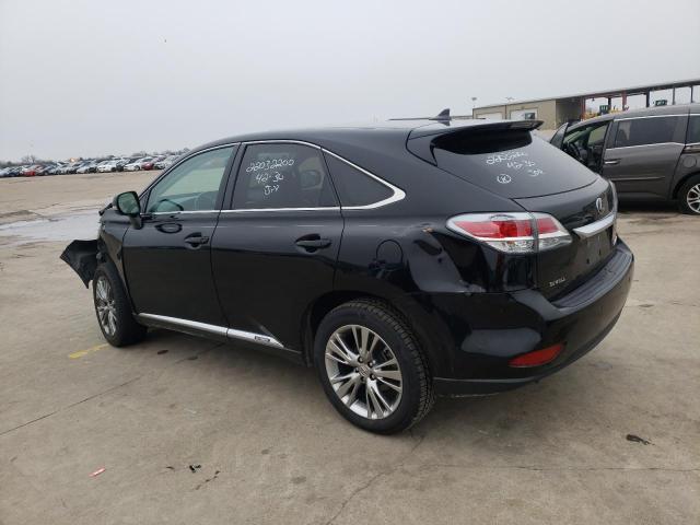 JTJZB1BA1D2007270 - 2013 LEXUS RX 450 BLACK photo 2