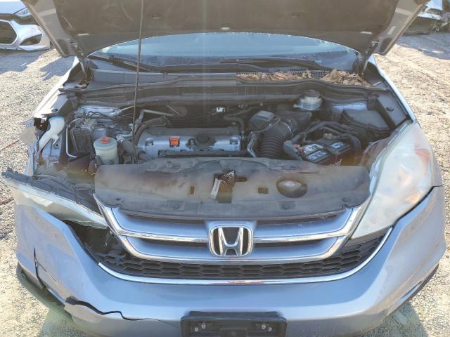 5J6RE4H74AL080415 - 2010 HONDA CR-V EXL BLUE photo 12