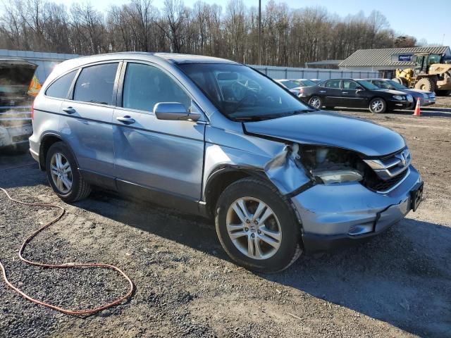 5J6RE4H74AL080415 - 2010 HONDA CR-V EXL BLUE photo 4