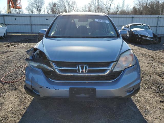 5J6RE4H74AL080415 - 2010 HONDA CR-V EXL BLUE photo 5