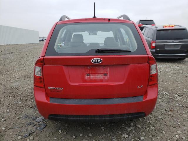 KNAFG528397****** - 2009 KIA RONDO BASE RED photo 6