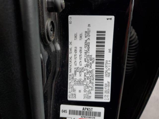 5TFUY5F14GX537771 - 2016 TOYOTA TUNDRA DOU BLACK photo 13