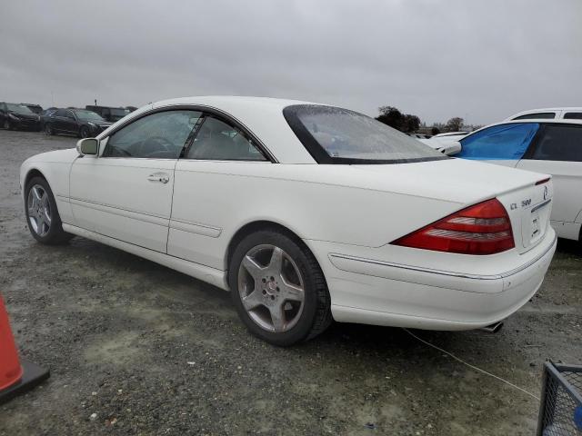 WDBPJ75J12A026222 - 2002 MERCEDES-BENZ CL 500 WHITE photo 2