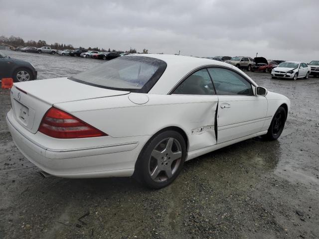 WDBPJ75J12A026222 - 2002 MERCEDES-BENZ CL 500 WHITE photo 3