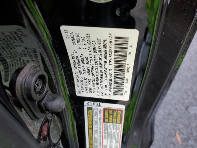 2HGFG3B08EH504112 - 2014 HONDA CIVIC EXL Qara foto 12