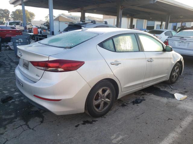 5NPD94LA5HH075360 - 2017 HYUNDAI ELANTRA EC SILVER photo 3