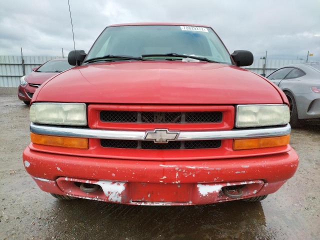 1GNDT13X64K140918 - 2004 CHEVROLET BLAZER RED photo 5