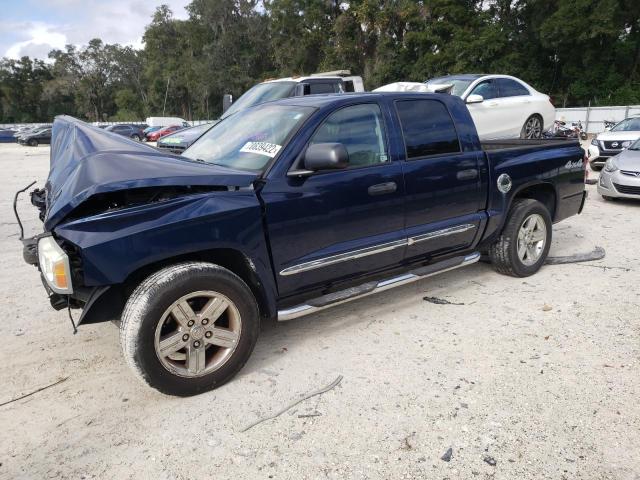 1D3HW58P17S128608 - 2007 DODGE DAKOTA QUA BLUE photo 1