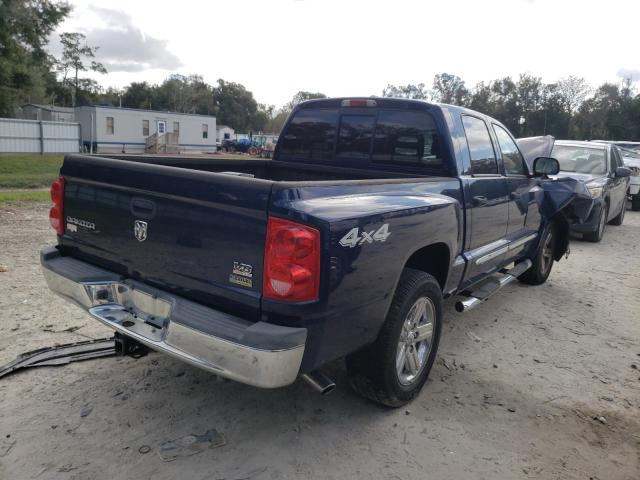 1D3HW58P17S128608 - 2007 DODGE DAKOTA QUA BLUE photo 3