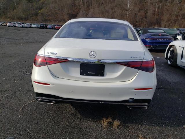 W1K6G7GB2NA111792 - 2022 MERCEDES-BENZ S 580 4MAT WHITE photo 6