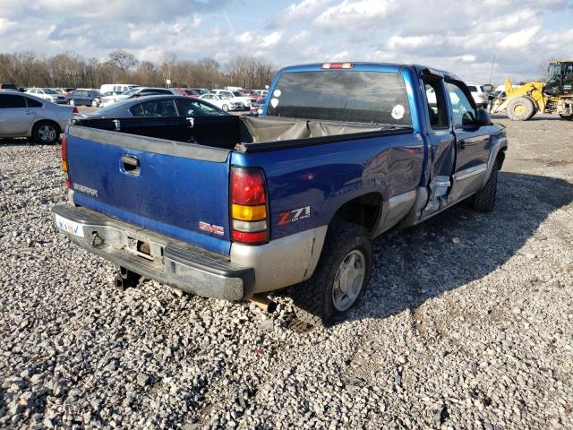 1GTEK19T34Z306811 - 2004 GMC SIERRA1500 BLUE photo 4