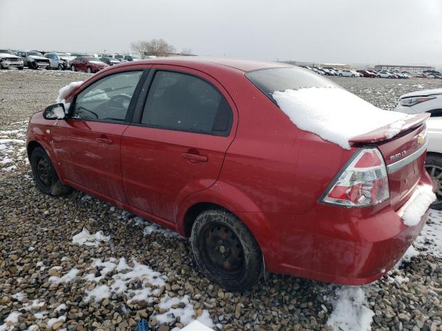 KL1TD56628B072027 - 2008 CHEVROLET AVEO BASE BURGUNDY photo 2