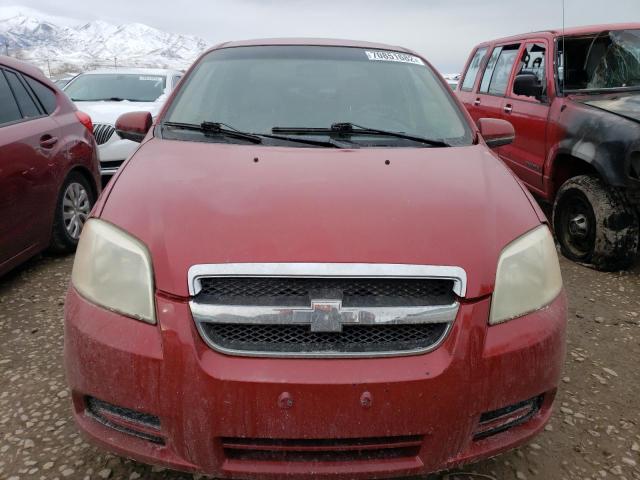 KL1TD56628B072027 - 2008 CHEVROLET AVEO BASE BURGUNDY photo 5