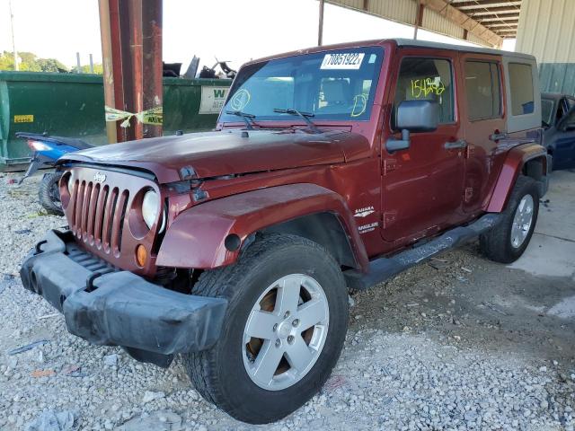 1J4GB59107L227614 - 2007 JEEP WRANGLER S MAROON photo 1
