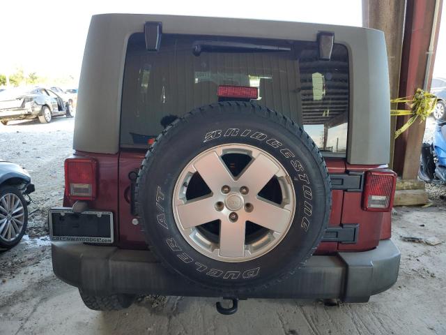 1J4GB59107L227614 - 2007 JEEP WRANGLER S MAROON photo 6