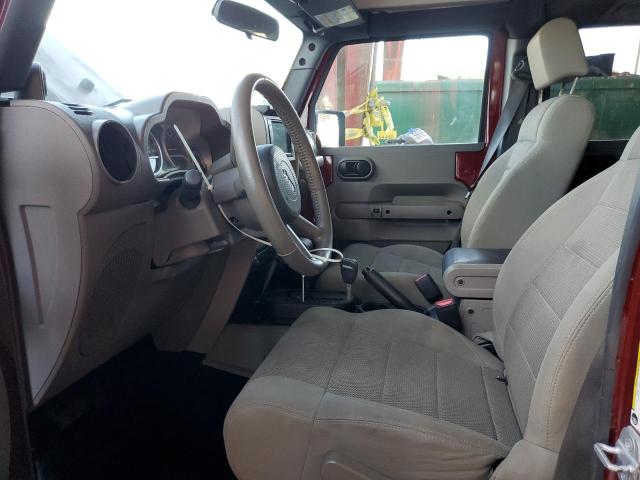 1J4GB59107L227614 - 2007 JEEP WRANGLER S MAROON photo 7