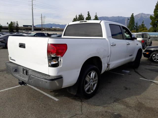 5TBEV58107S463712 - 2007 TOYOTA TUNDRA CRE WHITE photo 3