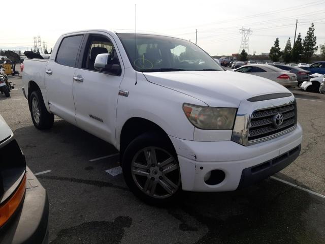 5TBEV58107S463712 - 2007 TOYOTA TUNDRA CRE WHITE photo 4