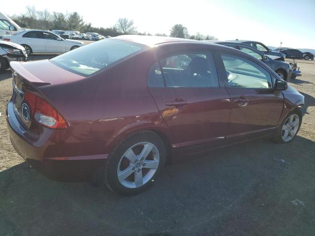 19XFA1F65AE037286 - 2010 HONDA CIVIC LX-S BURGUNDY photo 3