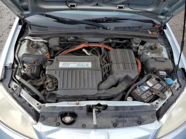 JHMES95665S002038 - 2005 HONDA CIVIC HYBR BLUE photo 11