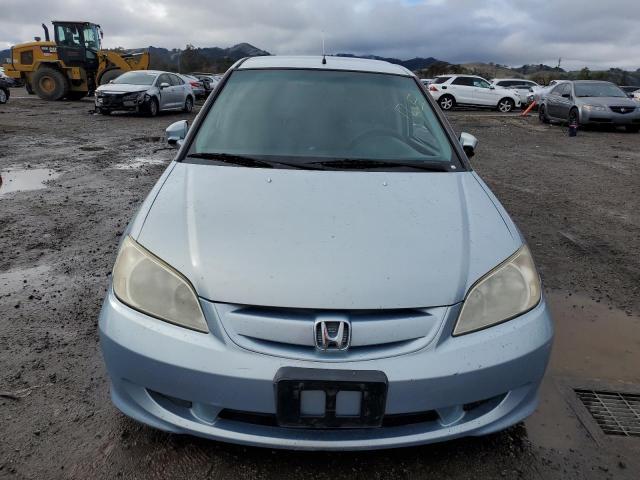 JHMES95665S002038 - 2005 HONDA CIVIC HYBR BLUE photo 5