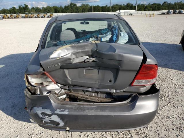 KL1TD56606B535442 - 2006 CHEVROLET AVEO BASE GRAY photo 6