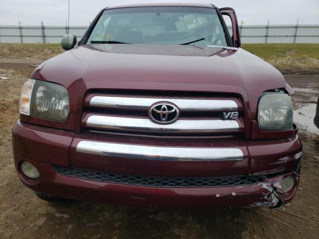 5TBDT44106S530728 - 2006 TOYOTA TUNDRA DOU BURGUNDY photo 5