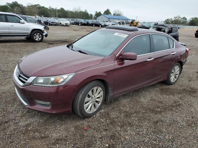 1HGCR3F89DA001070 - 2013 HONDA ACCORD EXL BURGUNDY photo 1