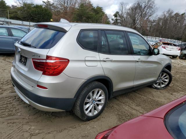 5UXWX9C58D0A16844 - 2013 BMW X3 XDRIVE2 SILVER photo 3