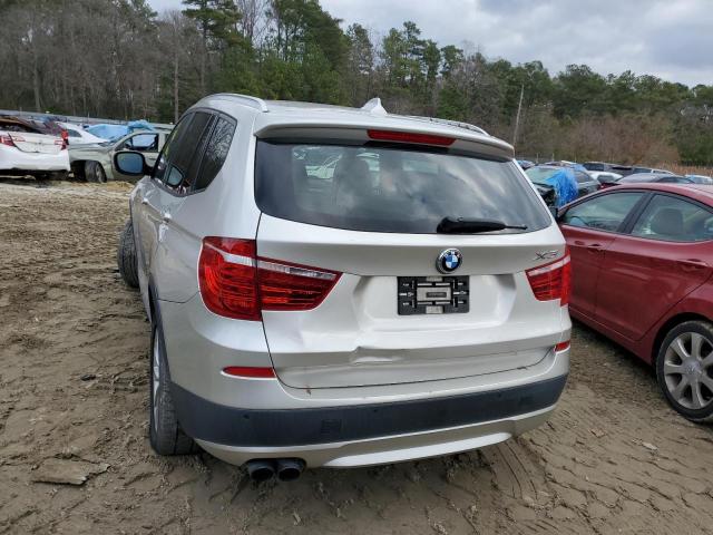 5UXWX9C58D0A16844 - 2013 BMW X3 XDRIVE2 SILVER photo 6