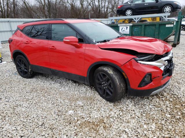 3GNKBHRS4KS612663 - 2019 CHEVROLET BLAZER 3LT RED photo 4