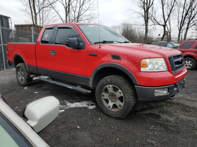 1FTPX14595N****** - 2005 FORD F-150 RED photo 4