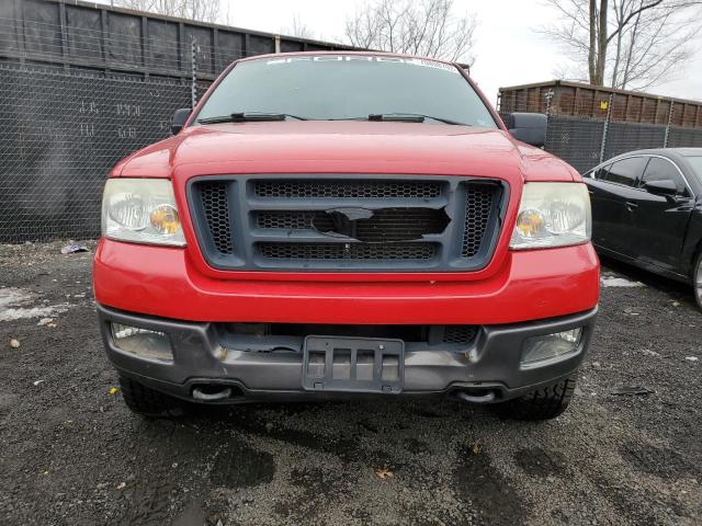 1FTPX14595N****** - 2005 FORD F-150 RED photo 5