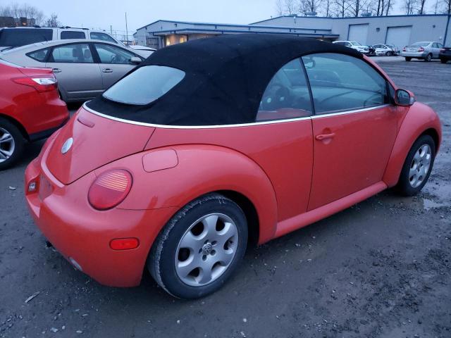 3VWCK21Y03M315662 - 2003 VOLKSWAGEN NEW BEETLE ORANGE photo 3